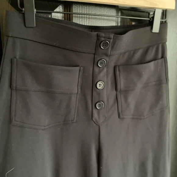 NWT Halara High Waisted Button Multiple Pockets Straight Leg Casual Pants-Size M - Picture 4 of 9